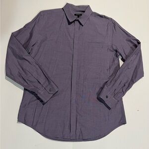 Dkny Purple Dress Shirt Long Sleeve Elegant
